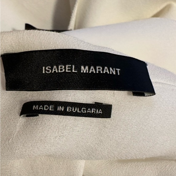 Isabel Marant two material white skirt with black trim. - Picture 6 of 6